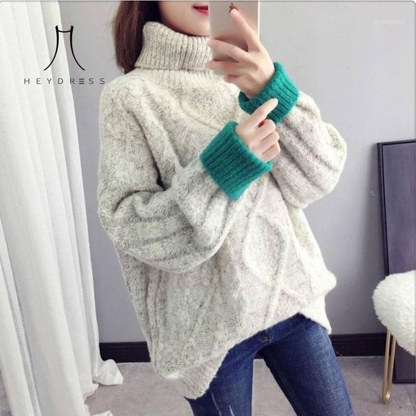 women's sweaters heydress women winter turtleneck thicken vintage pullovers loose warm lady elegant lazy style pulls outwear coat 1, White;black
women's sweaters heydress women winter turtleneck thicken vintage pullovers loose warm lady elegant lazy style pulls outwear coat 1, White;black