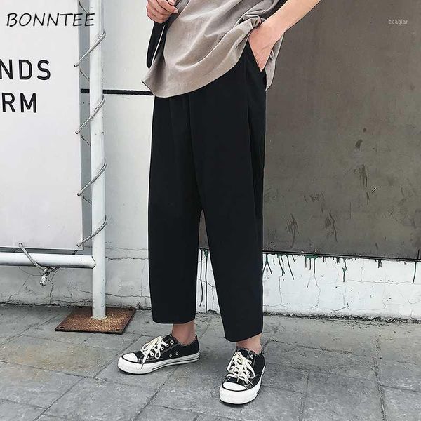 men's pants men solid casual loose plus size ankle-length mens sweatpants harajuku males hip hop trousers all match chic1, Black
men's pants men solid casual loose plus size ankle-length mens sweatpants harajuku males hip hop trousers all match chic1, Black