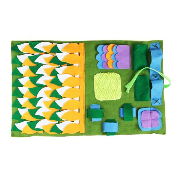 pet sniffing mat washable dog cat smell training pad consume energy puzzle pet toys puppy dog release training blanket