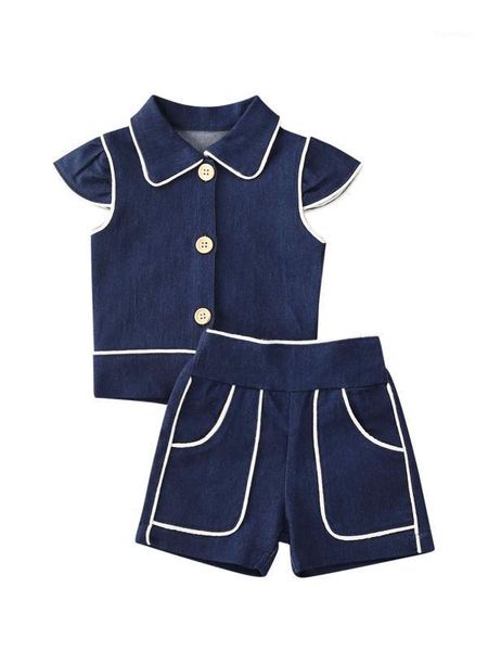 clothing sets born infant baby girls outfits 2-piece set summer fashion flying sleeve denim button vest shorts suit 1-5year1, White
clothing sets born infant baby girls outfits 2-piece set summer fashion flying sleeve denim button vest shorts suit 1-5year1, White