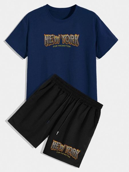 extended sizes men letter & fire print tee & drawstring waist shorts i2yb#, Gray
extended sizes men letter & fire print tee & drawstring waist shorts i2yb#, Gray