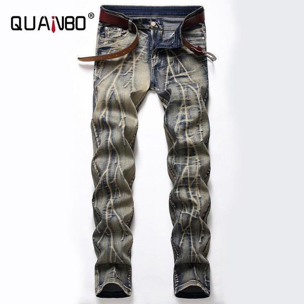 men designer jeans for men 2020 new ripped jeans slim fit straight leg denim pants with holes plus size 40 421, Blue
men designer jeans for men 2020 new ripped jeans slim fit straight leg denim pants with holes plus size 40 421, Blue
