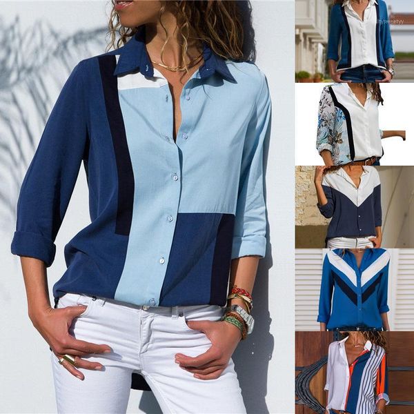 women's blouses & shirts fashion print women work shirt long sleeve turn-down collar chiffon blouse casual plus size shirts1, White
women's blouses & shirts fashion print women work shirt long sleeve turn-down collar chiffon blouse casual plus size shirts1, White