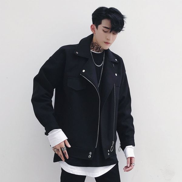 men's jacket 2021 spring new woolen student coat popular youth czo5, Black;brown
men's jacket 2021 spring new woolen student coat popular youth czo5, Black;brown