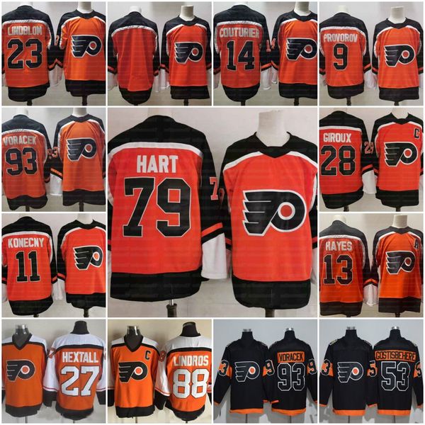 2021 reverse retro 79 carter hart philadelphia flyers claude giroux travis konecny ivan provolov sean couturier eric lindros jakub voracek, Black
2021 reverse retro 79 carter hart philadelphia flyers claude giroux travis konecny ivan provolov sean couturier eric lindros jakub voracek, Black