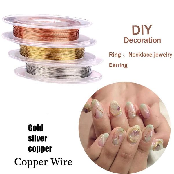 nail art decorations 1 roll gold silver copper wire metal alloy diy handicrafts ornaments decoration tools, Silver;gold
nail art decorations 1 roll gold silver copper wire metal alloy diy handicrafts ornaments decoration tools, Silver;gold