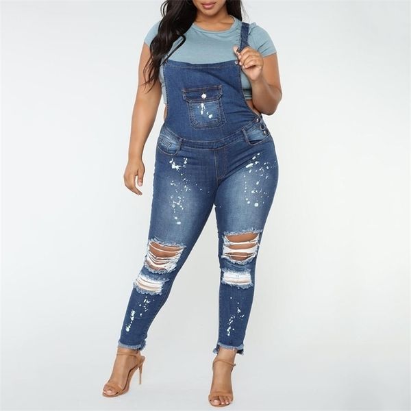 denim overalls women plus size 5xl casual ripped hole jean jumpsuit ladies bodysuit slim rompers streetwea combinaison femme h25 y200904, Black;white
denim overalls women plus size 5xl casual ripped hole jean jumpsuit ladies bodysuit slim rompers streetwea combinaison femme h25 y200904, Black;white