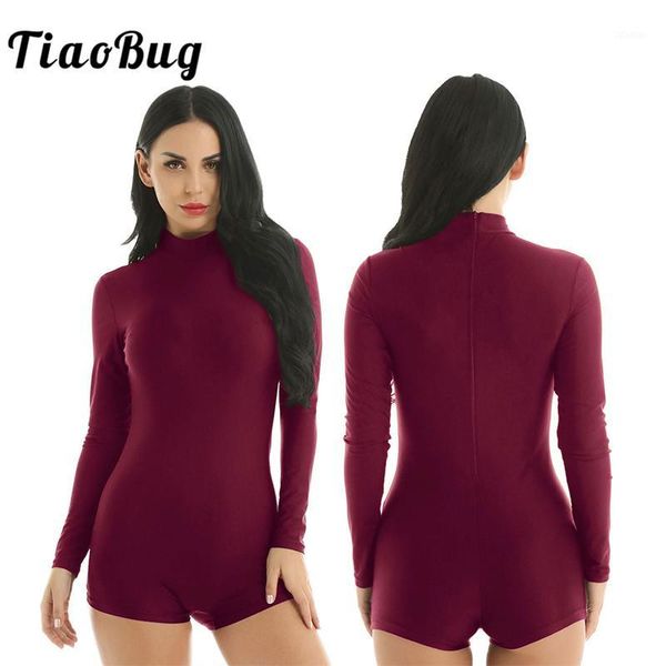stage wear tiaobug mock neck long sleeve solid color stretchy ballet gymnastics leotard women bodysuit gym unitards dance wear1, Black;red
stage wear tiaobug mock neck long sleeve solid color stretchy ballet gymnastics leotard women bodysuit gym unitards dance wear1, Black;red