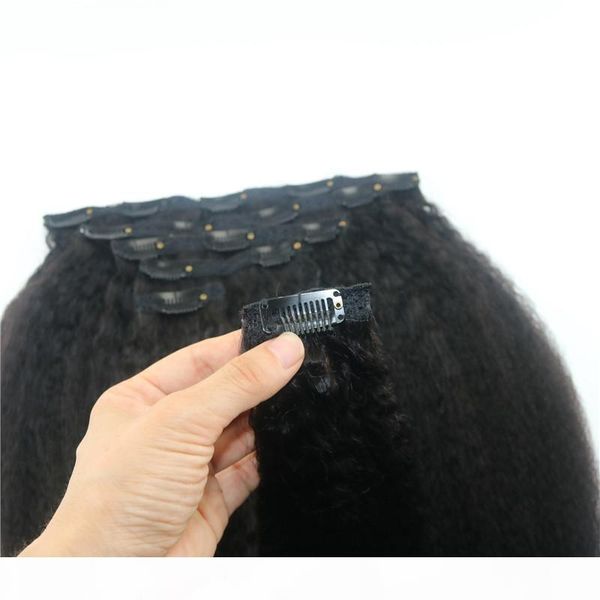 afro kinky straight brazilian human hair clips hair extension 1b natural color hair african american 7pcs 120gram, Black
afro kinky straight brazilian human hair clips hair extension 1b natural color hair african american 7pcs 120gram, Black