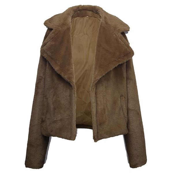 faux fur coat women 2020 autumn winter warm soft zipper fur jacket female plush overcoat pocket casual teddy outwear g90607, Black
faux fur coat women 2020 autumn winter warm soft zipper fur jacket female plush overcoat pocket casual teddy outwear g90607, Black