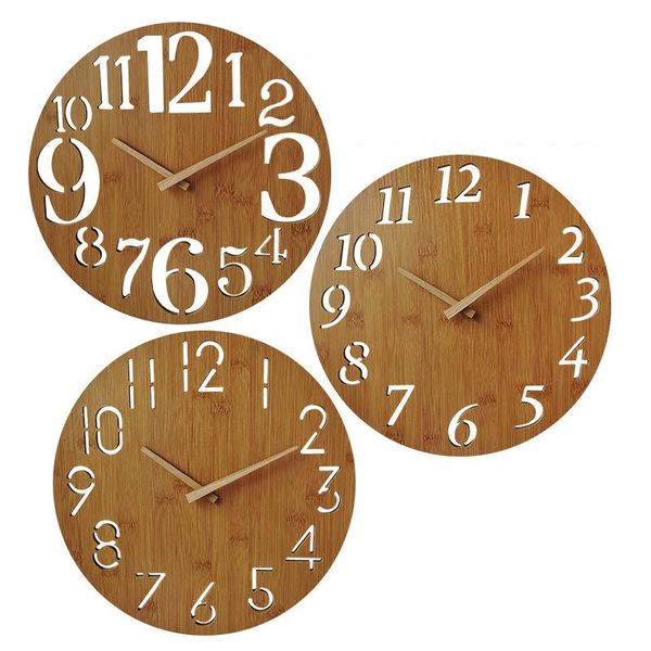 wall clocks 14" bamboo wooden clock modern design nordic brief living room decoration kitchen art hollow watch home decor
wall clocks 14" bamboo wooden clock modern design nordic brief living room decoration kitchen art hollow watch home decor