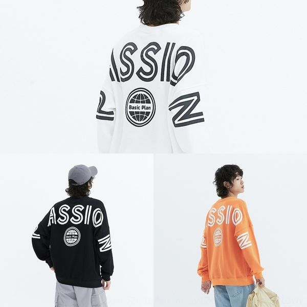 uyv7a letter t-shirt round printed brand t-shirt men's spring and autumn loose long-sleeved trendy pullover sweater neck pullover trend, Black
uyv7a letter t-shirt round printed brand t-shirt men's spring and autumn loose long-sleeved trendy pullover sweater neck pullover trend, Black