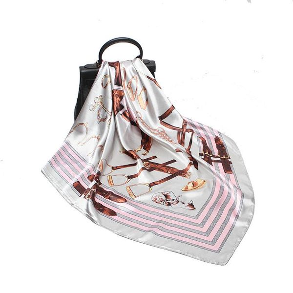 Matagorda 90cm Kerchief Woman Silk Scarf Steed Printing Scarves Bufanda Mujer Silky Hair Scarf Headwear Clothing Accessories, Blue;gray
Matagorda 90cm Kerchief Woman Silk Scarf Steed Printing Scarves Bufanda Mujer Silky Hair Scarf Headwear Clothing Accessories, Blue;gray