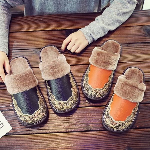 women slippers winter shoes ladies flat warm plush female footwear indoor home sewing comfortable bordered thick heels retro y201026, Black
women slippers winter shoes ladies flat warm plush female footwear indoor home sewing comfortable bordered thick heels retro y201026, Black