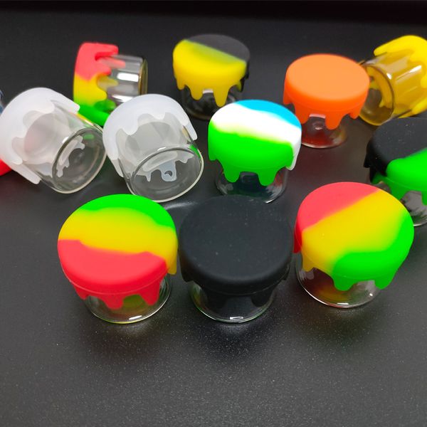 wholesale dabbing wax container box 6 ml glass jar dab dry herb concentrate container glass bottle with silicone lid 50 pcs/lot
wholesale dabbing wax container box 6 ml glass jar dab dry herb concentrate container glass bottle with silicone lid 50 pcs/lot
