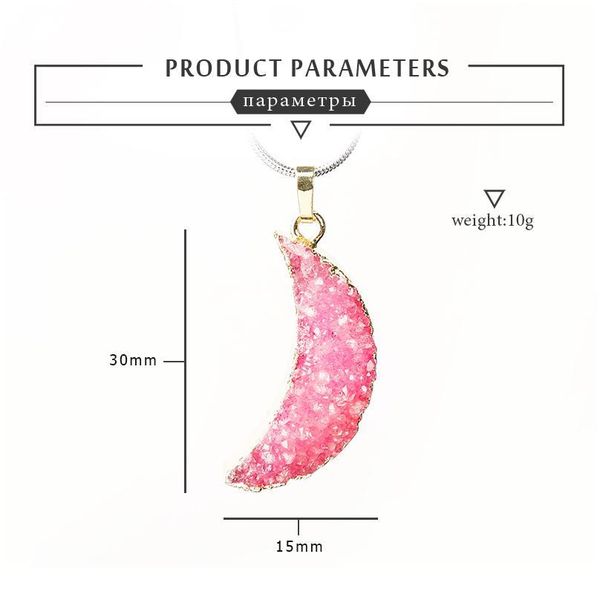 1pc colorful natural crystalline teeth moon crystal mineral jewelry chakra healing necklace fashion simple diy fash jlluog, Black
1pc colorful natural crystalline teeth moon crystal mineral jewelry chakra healing necklace fashion simple diy fash jlluog, Black