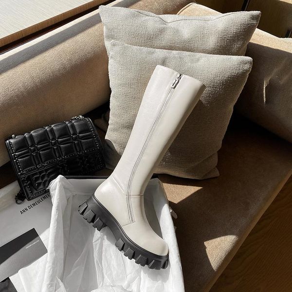 new winter style knee high boots genuine leather women boots warm motorcycle outdoor snow cowhide women shoes, Black
new winter style knee high boots genuine leather women boots warm motorcycle outdoor snow cowhide women shoes, Black