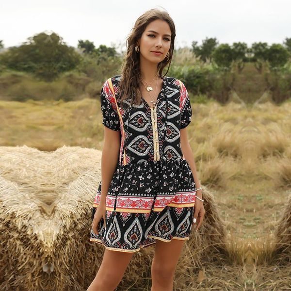 spring summer casual playsuits women lace up loose sweet short sleeve print playsuits1, Black;white
spring summer casual playsuits women lace up loose sweet short sleeve print playsuits1, Black;white