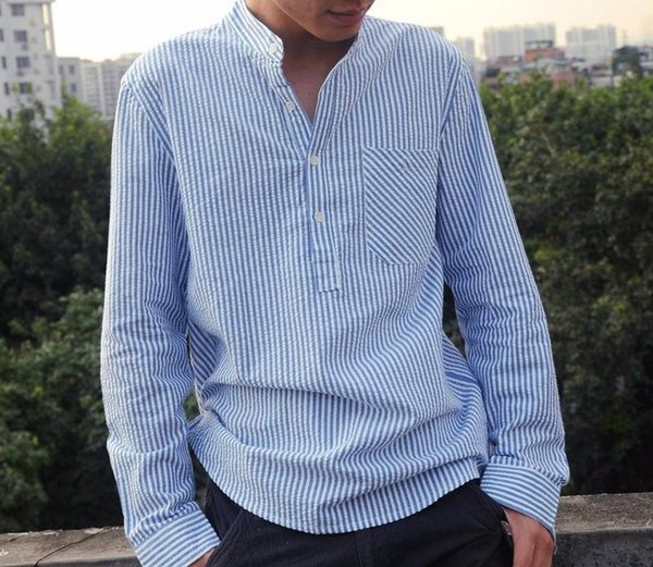 helisopus new mens dress shirts long sleeve polyester striped shirt spring autumn casual loose stand collar pullover 1, White;black
helisopus new mens dress shirts long sleeve polyester striped shirt spring autumn casual loose stand collar pullover 1, White;black