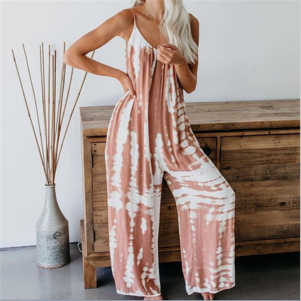 women tie-dye jumpsuit spaghetti strap loose overalls baggy long pants playsuits female stylish romper outfits drop shipping, Black;white
women tie-dye jumpsuit spaghetti strap loose overalls baggy long pants playsuits female stylish romper outfits drop shipping, Black;white