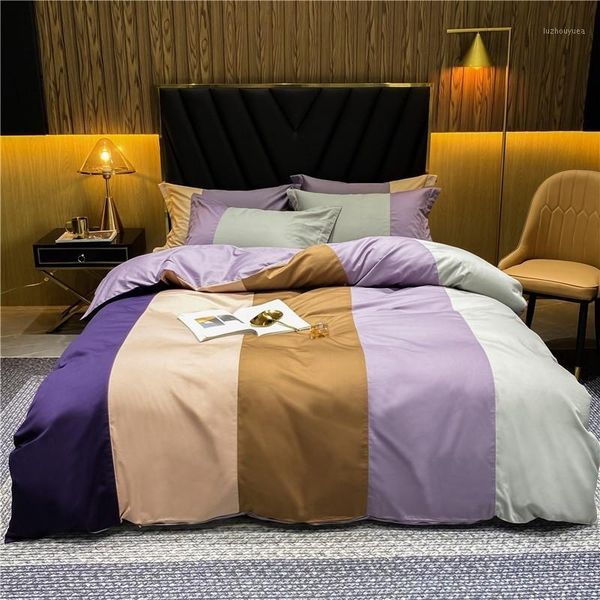 multi color vertical striped patchwork duvet cover set 100%cotton ultra soft twin king size bedding set fitted/flat sheet1
multi color vertical striped patchwork duvet cover set 100%cotton ultra soft twin king size bedding set fitted/flat sheet1