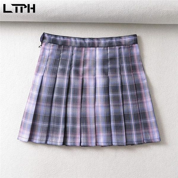 tlph french vintage preppy style high waist mini a-line pleated skirt purple stitching plaid sweet women skirts 2020 autumn new1, Black
tlph french vintage preppy style high waist mini a-line pleated skirt purple stitching plaid sweet women skirts 2020 autumn new1, Black