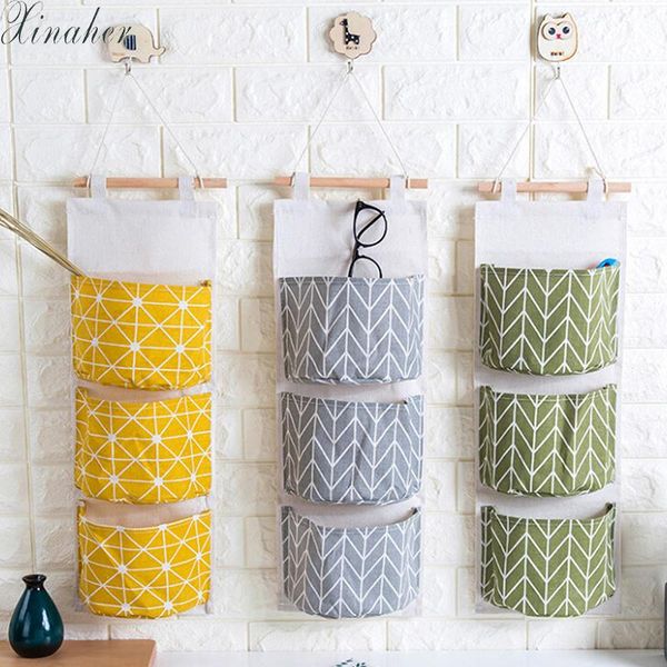 xinaher 3 pockets cotton linen wall hanging storage bags door pouch bedroom home storage pocket home decor hanging bag
xinaher 3 pockets cotton linen wall hanging storage bags door pouch bedroom home storage pocket home decor hanging bag