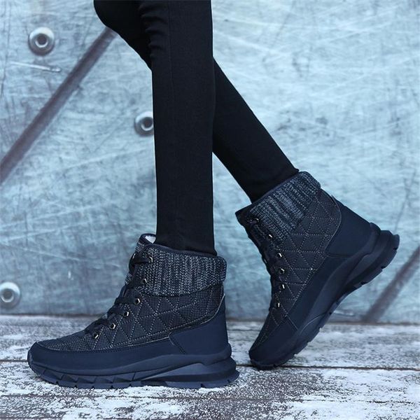 2020 new big size women's warm snow boots casual outdoor cotton shoes plush warm lace-up women's shoes 35-41, Black
2020 new big size women's warm snow boots casual outdoor cotton shoes plush warm lace-up women's shoes 35-41, Black