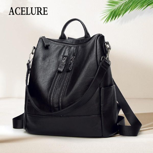 acelure vintage fashion solid color pu leather women backpacks all-match high capacity school bags for teenager students girls
acelure vintage fashion solid color pu leather women backpacks all-match high capacity school bags for teenager students girls