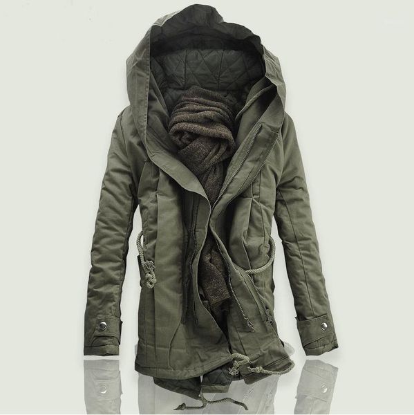 vintage men's parka medium length hooded thick warm autumn winter fit european and america style quality male cottton coat1, Black
vintage men's parka medium length hooded thick warm autumn winter fit european and america style quality male cottton coat1, Black