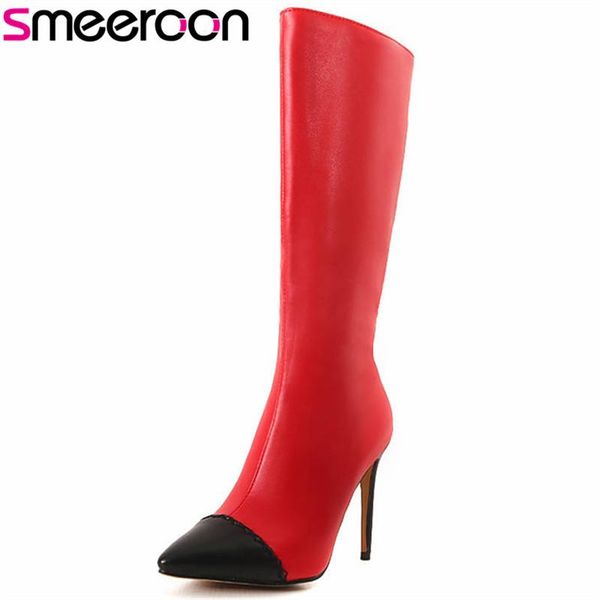 smeeroon 2020 mid calf boots women pointed toe autumn winter boots mixed colors high heels fashion shoes woman, Black
smeeroon 2020 mid calf boots women pointed toe autumn winter boots mixed colors high heels fashion shoes woman, Black