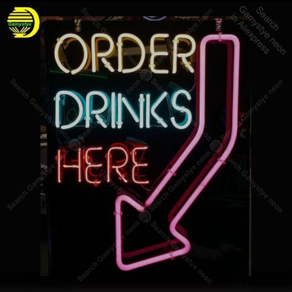 neon sign for order drink here with arrow neon light sign decorate windower store display beer express neon light up wall sign
neon sign for order drink here with arrow neon light sign decorate windower store display beer express neon light up wall sign