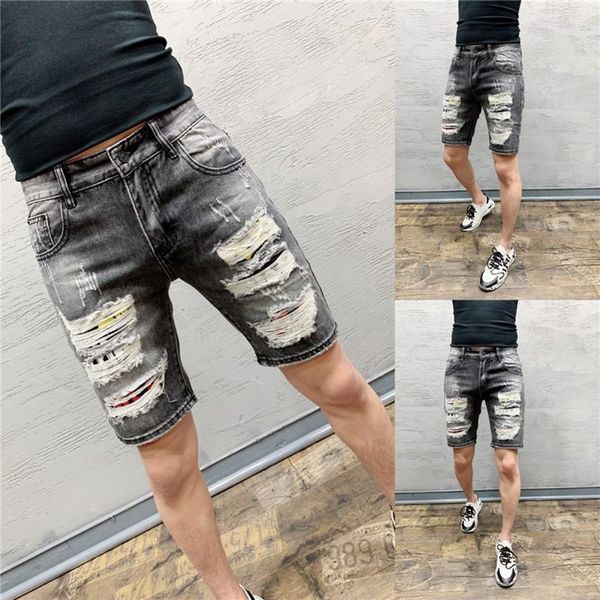 men's jeans summer 2021 fashion thin loose denim shorts short pants holes ripped hole breeches male korean, Blue
men's jeans summer 2021 fashion thin loose denim shorts short pants holes ripped hole breeches male korean, Blue
