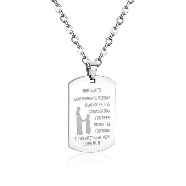 5pcs/lot stainless steel pendant necklace engraved to my daughter women fashion necklace wholesale1, Silver
5pcs/lot stainless steel pendant necklace engraved to my daughter women fashion necklace wholesale1, Silver
