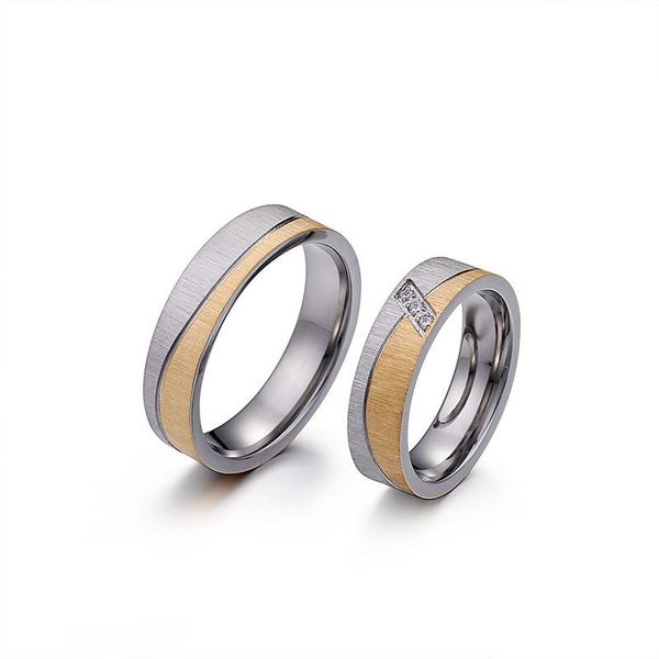 korean version of titanium steel frosted creative double colors couple ring valentine's day gift, Slivery;golden
korean version of titanium steel frosted creative double colors couple ring valentine's day gift, Slivery;golden