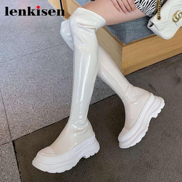 boots lenkisen round toe thick bottom winter shoes classic colors patchwork european style pretty girls modern over-the-knee l28, Black
boots lenkisen round toe thick bottom winter shoes classic colors patchwork european style pretty girls modern over-the-knee l28, Black