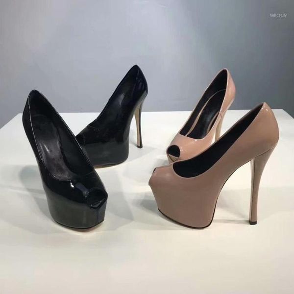 2029 new women's high-heeled shoes with patent leather pointed stiletto and waterproof platform pumps women1, Black
2029 new women's high-heeled shoes with patent leather pointed stiletto and waterproof platform pumps women1, Black