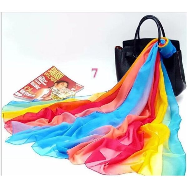 summer sunscreen air conditioning beach towel dual purpose versatile gradient korean long shawl chiffon scarves woman y201024, Blue;gray
summer sunscreen air conditioning beach towel dual purpose versatile gradient korean long shawl chiffon scarves woman y201024, Blue;gray