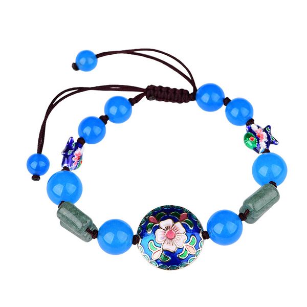 cloisonne bracelet sky blue chinese style retro flowers beads jewelry for women girl friends gift wedding party, Black
cloisonne bracelet sky blue chinese style retro flowers beads jewelry for women girl friends gift wedding party, Black