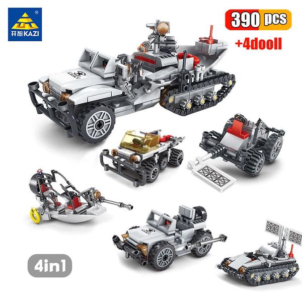 kaizi 390pcs military field force 4in1 building blocks set weapon ww2 tank army figure city educational bricks toys for children wmtxnr
kaizi 390pcs military field force 4in1 building blocks set weapon ww2 tank army figure city educational bricks toys for children wmtxnr