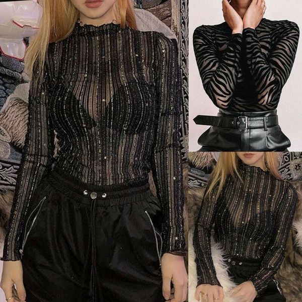 women's jumpsuits & rompers casual women ladies see-through striped body suit jumpsuit bodycon long sleeve leotard regular, Black;white
women's jumpsuits & rompers casual women ladies see-through striped body suit jumpsuit bodycon long sleeve leotard regular, Black;white