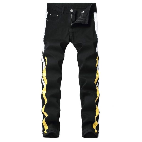 печать jeans мужчины новая мода упругие straight байкер джинсы европейский и американский повседневный pant мужской деним плюс размер брюк 4, Blue 
печать jeans мужчины новая мода упругие straight байкер джинсы европейский и американский повседневный pant мужской деним плюс размер брюк 4, Blue