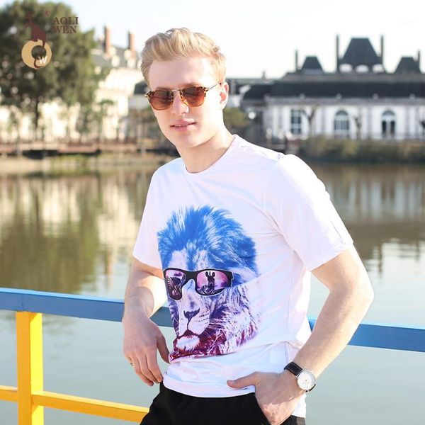 2018 new fashion design men's t-shirt summer white casual 3d printing lion pattern male short sleeve size m-3xl1, White;black
2018 new fashion design men's t-shirt summer white casual 3d printing lion pattern male short sleeve size m-3xl1, White;black
