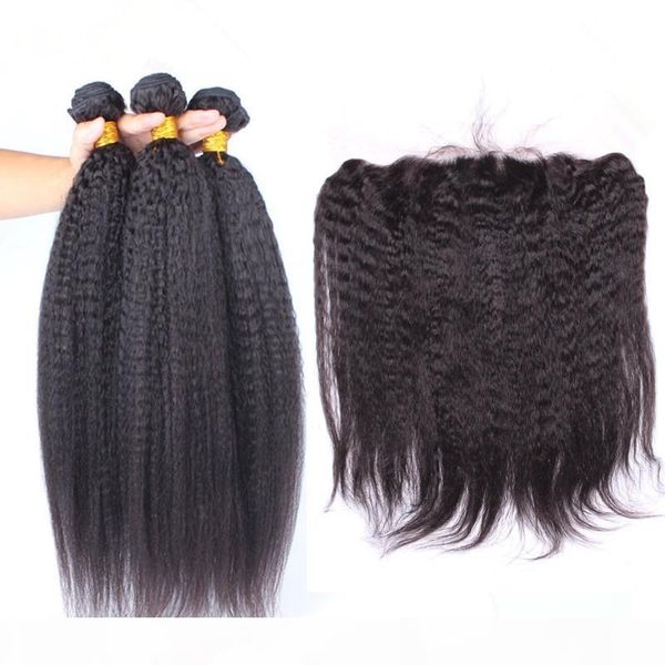 italian coarse yaki virgin brazilian human hair weaves with full frontal kinky straight 13x4 lace frontal closure with 3bundles 4pcs lot, Black;brown
italian coarse yaki virgin brazilian human hair weaves with full frontal kinky straight 13x4 lace frontal closure with 3bundles 4pcs lot, Black;brown