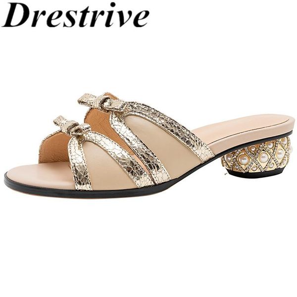 slippers drestrive women cow leather mid heels round toe butterfly knot bead 2021 summer casual shoes size 43 outside black
slippers drestrive women cow leather mid heels round toe butterfly knot bead 2021 summer casual shoes size 43 outside black