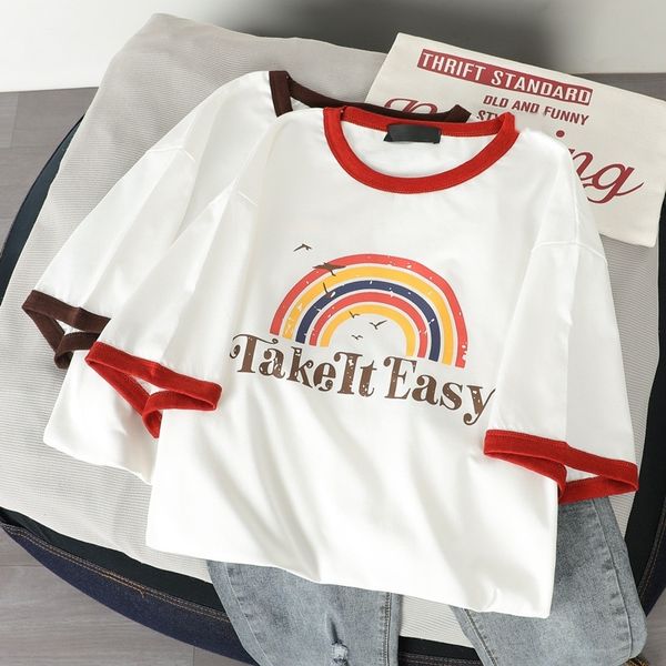 women's cotton coat t-shirt short sleeve t-shirt women's summer ins korean fashion net red xa8du, White
women's cotton coat t-shirt short sleeve t-shirt women's summer ins korean fashion net red xa8du, White