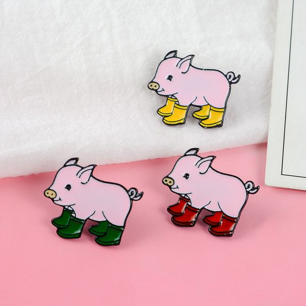 fun pig with rain boots enamel pins piggy brooches badge denim jeans lapel pin cartoon cute animal jewelry gift for kids friends cute brooch, Blue
fun pig with rain boots enamel pins piggy brooches badge denim jeans lapel pin cartoon cute animal jewelry gift for kids friends cute brooch, Blue