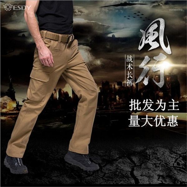 running pants men cargo hiking sport cotton straight multi-pocket overalls loose trousers baggy army tactical pants1, Black;blue
running pants men cargo hiking sport cotton straight multi-pocket overalls loose trousers baggy army tactical pants1, Black;blue