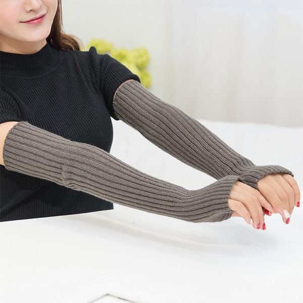 five fingers gloves fashion long knitted arm sleeve cuff fingerless autumn women' elbow warm solid color women mittens 2021 girls, Blue;gray
five fingers gloves fashion long knitted arm sleeve cuff fingerless autumn women' elbow warm solid color women mittens 2021 girls, Blue;gray