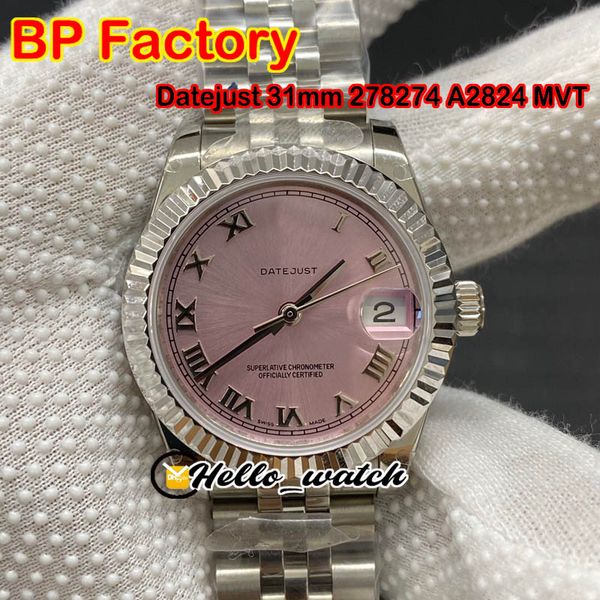 new datejust 31mm 278274 eta a2824 automatic womens watch fluted bezel pink dail 316l steel jubilee bracelet ladies watches hwrx hello_watch, Slivery;brown
new datejust 31mm 278274 eta a2824 automatic womens watch fluted bezel pink dail 316l steel jubilee bracelet ladies watches hwrx hello_watch, Slivery;brown